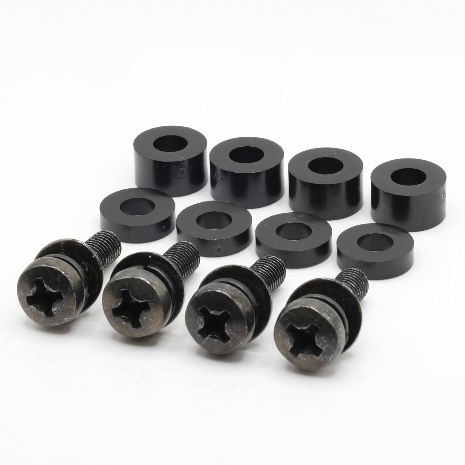 Tornillos de montaje en pared M8 compatibles con instalaciones Samsung de 0.433-0.512 in (paso de 0.049 in) kit completo con tornillos, arandelas y