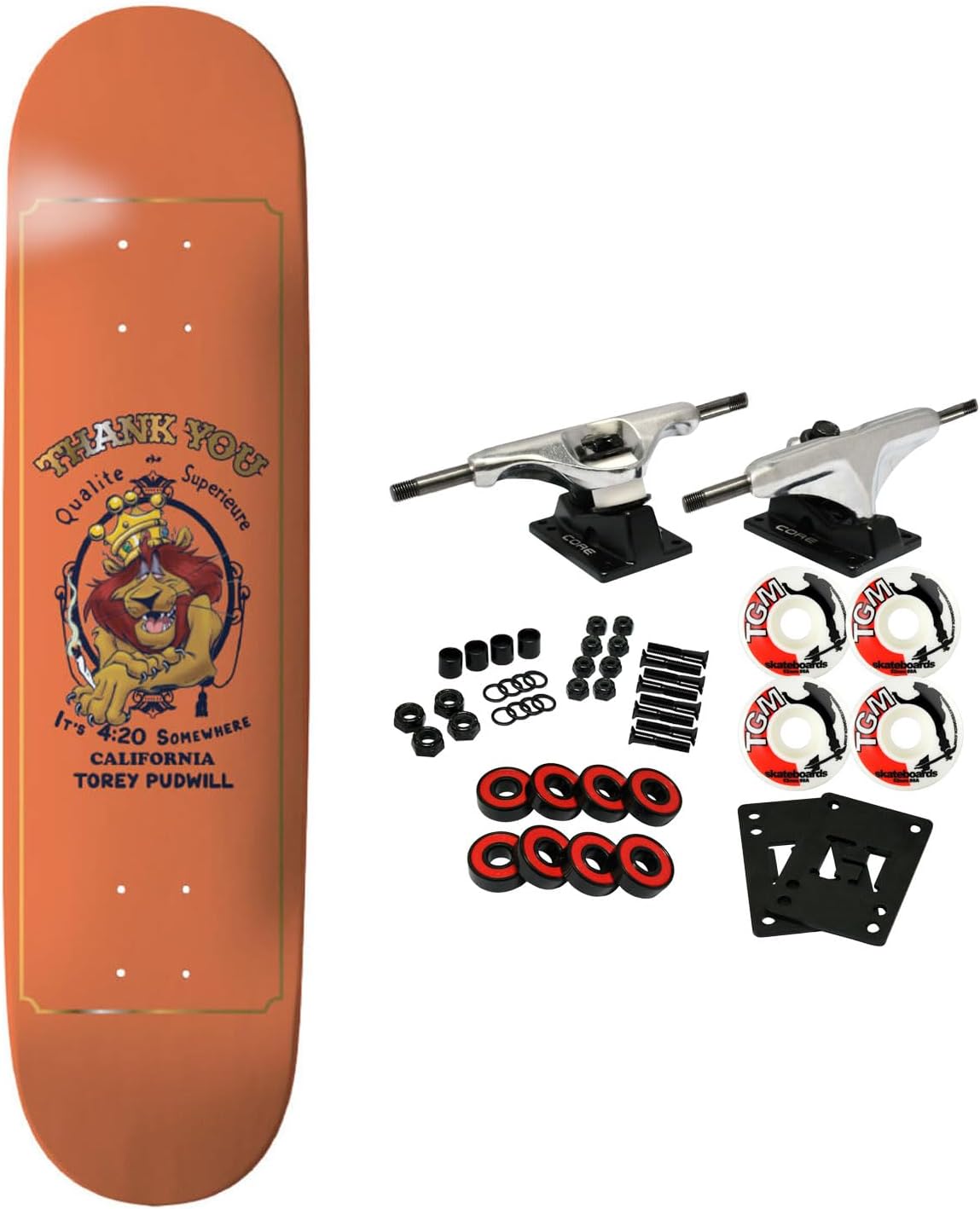 Thank You Skateboard Complete Torey Pudwill Roll Up 8.25″
