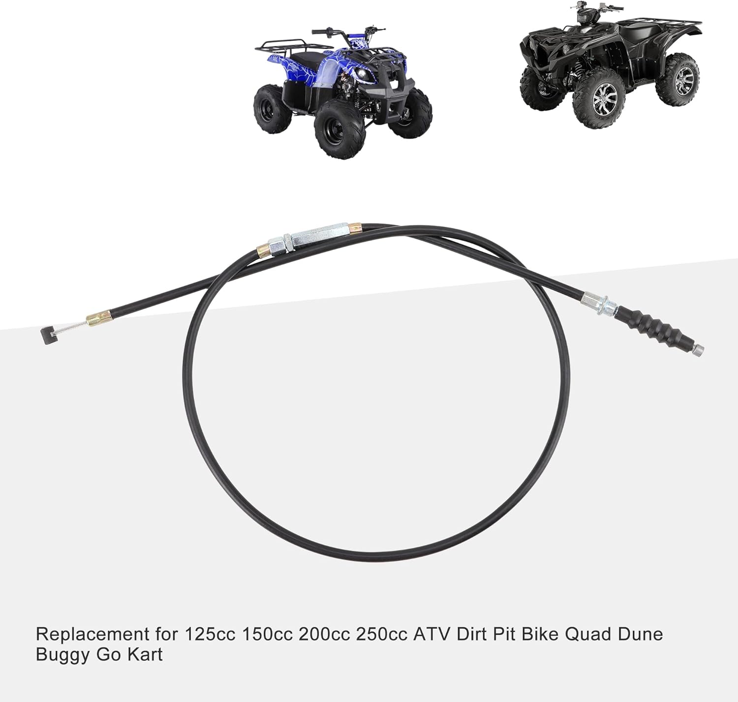 GOOFIT Cable de embrague de 35.43 pulgadas con ajustador para motocross de 50 cc, 70 cc, 90 cc, 110 cc, 125 cc
