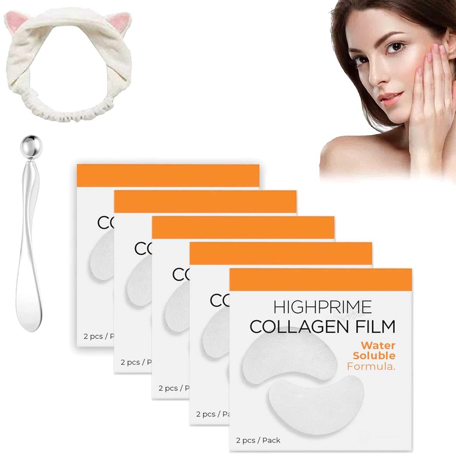DENGWANG Película de colágeno soluble de tecnología coreana, película de colágeno de alta calidad y niebla, kit de película de colágeno Highprime y