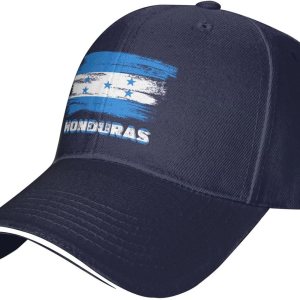 Tiayead Gorra de béisbol con bandera de Honduras, gorra de camionero para hombres y mujeres, gorra ajustable para papá Tiayead Gorra de béisbol con bandera de Honduras, gorra de camionero para hombres y mujeres, gorra ajustable para papá