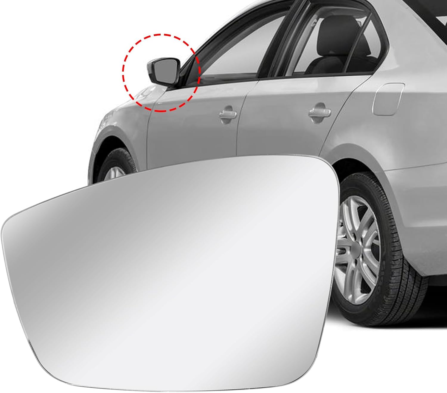 5C6857521 – Espejo calefactable para el lado izquierdo del conductor 2011-2018, repuesto para Volkswagen VW Passat Beetle Jetta Power Convexo con