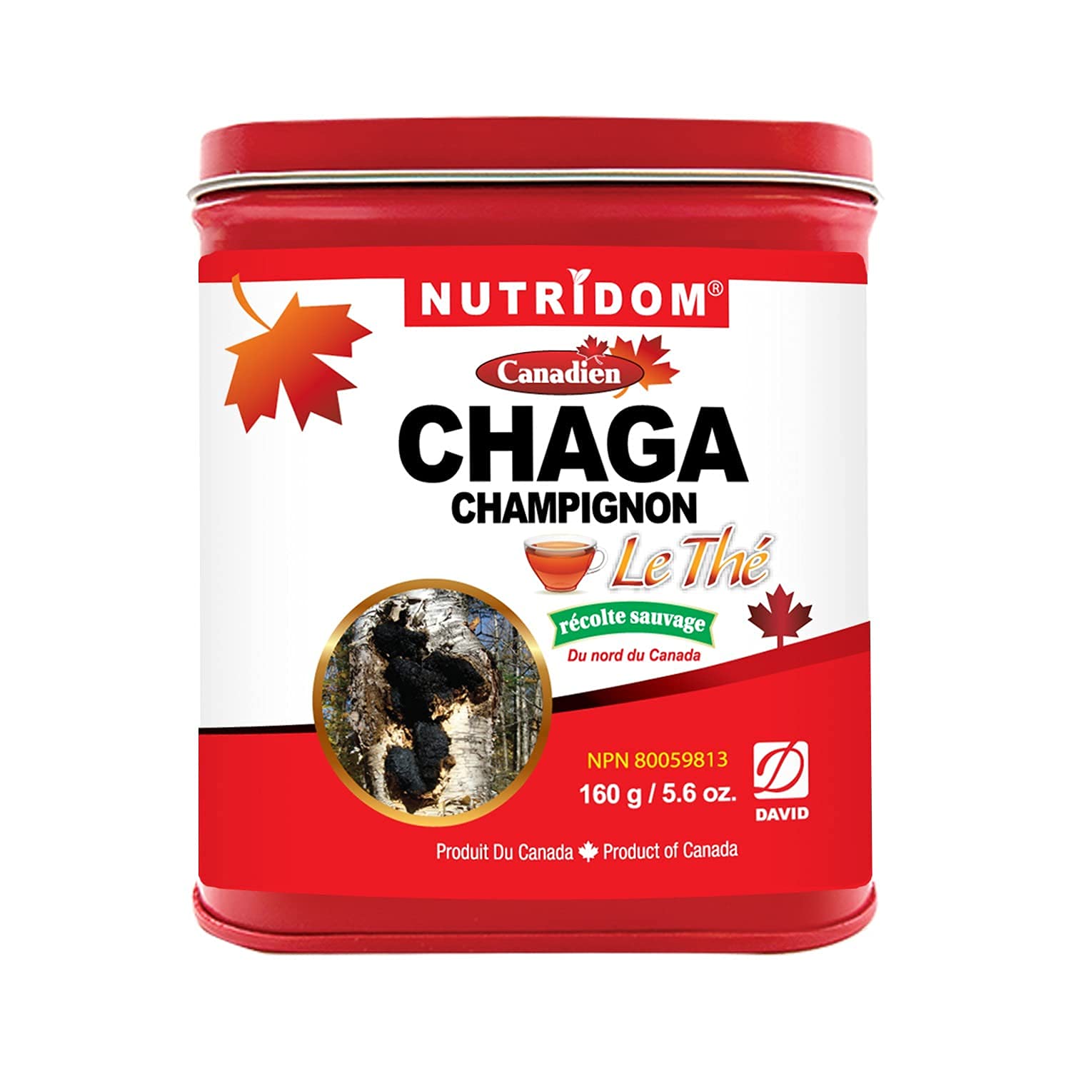 NUTRIDOM CHAGA Mushroom Tea Molind_Wild Harvest_5.64 oz