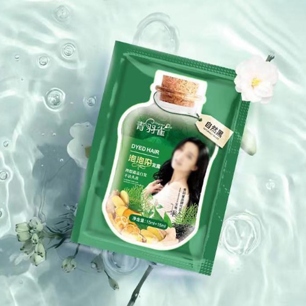 10 champú de tinte para el cabello con burbujas para plantas, regalo de Navidad, 10 unidades de champú de tinte para el cabello con burbujas para