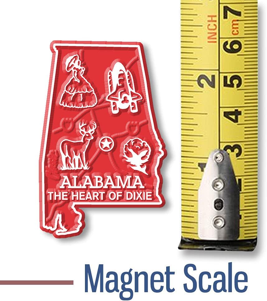 Imán con diseño de mapa de estado, Alabama