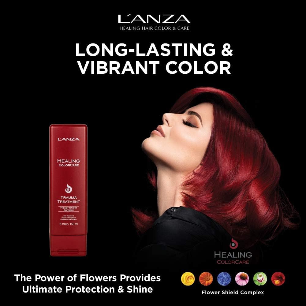 L'ANZA Healing ColorCare Trauma Treatment, Leave-in Bleach Damage Reconstructor, Refreshes, Repairs and Extends Color Longevity, With Triple UV and - Imagen 5