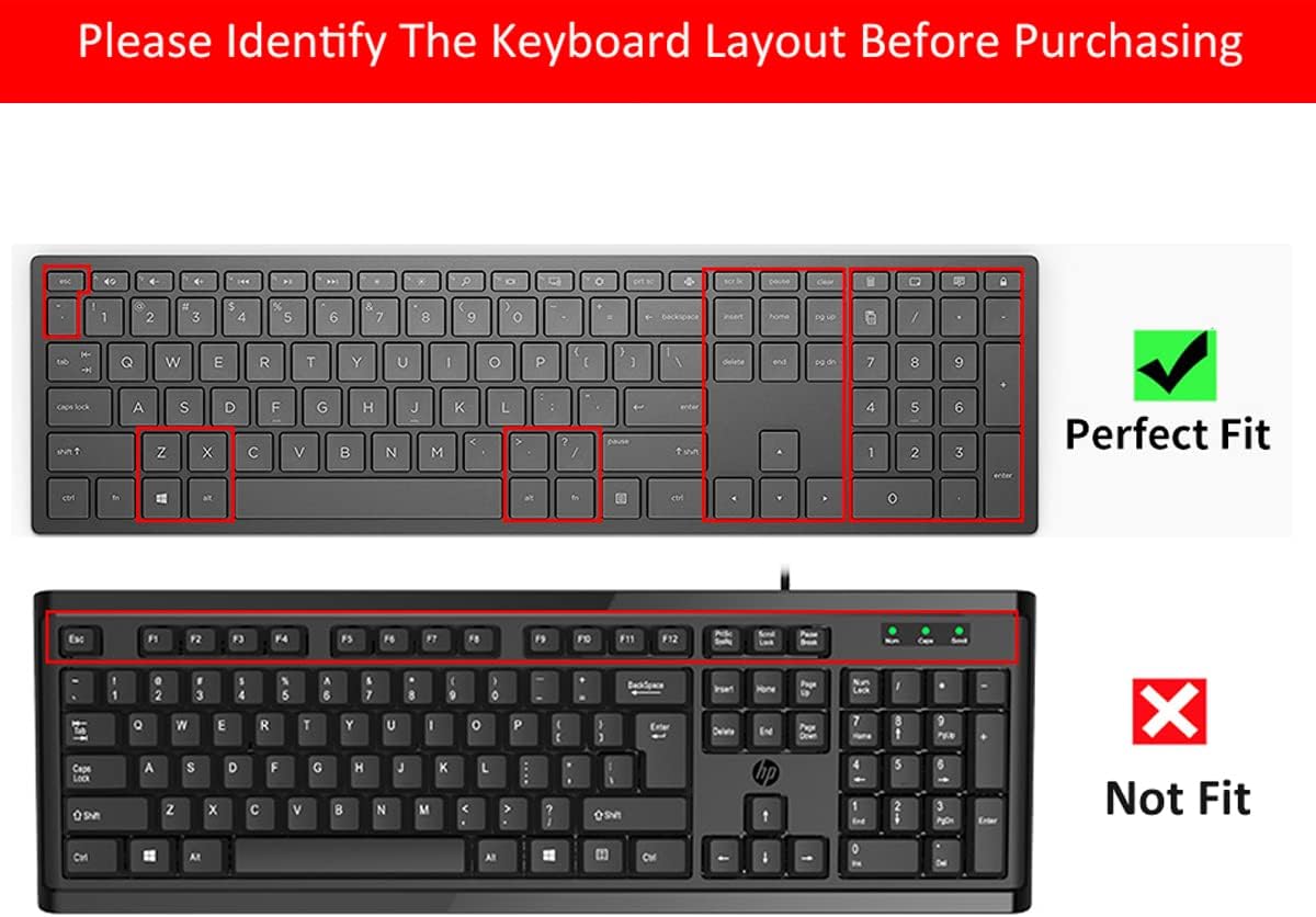 Funda de teclado para PC HP Pavilion 27 todo en uno, HP Pavilion 27-Xa0055Ng0370Nd0076Hk0010Na, HP Pavilion 24 pulgadas todo en uno, 24