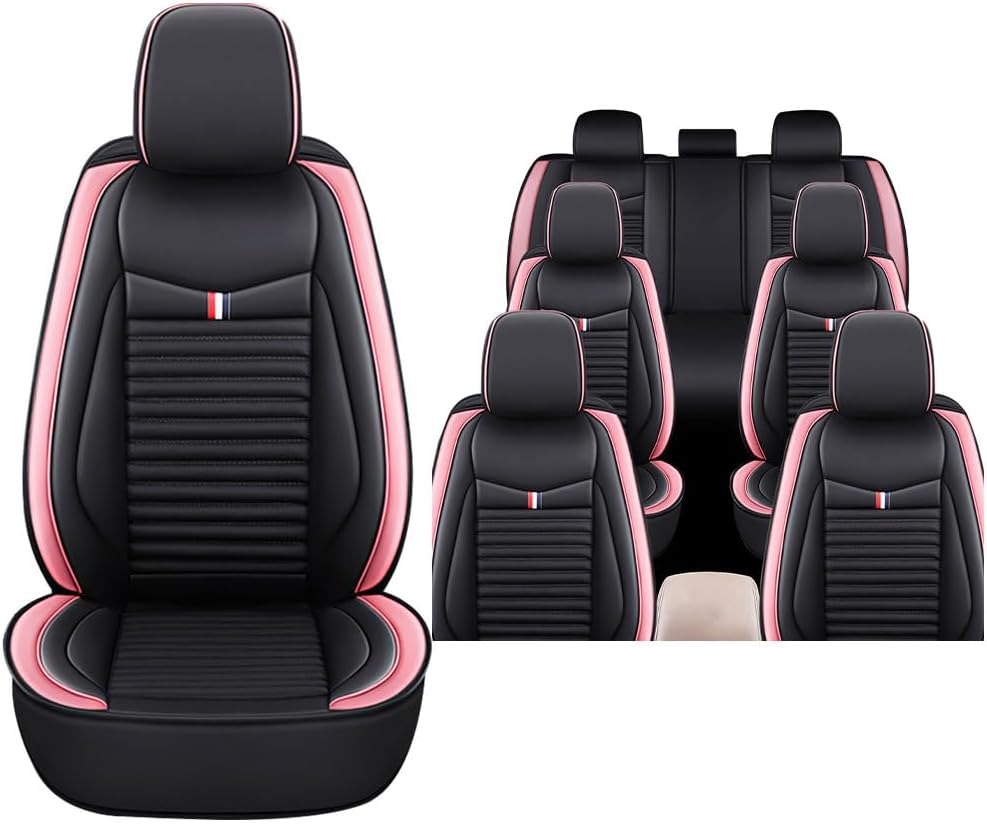 Funda de asiento de automóvil para Jeep Wagoneer 2022, funda de asiento de coche de 7 asientos, juego completo, fundas de cuero para asientos de