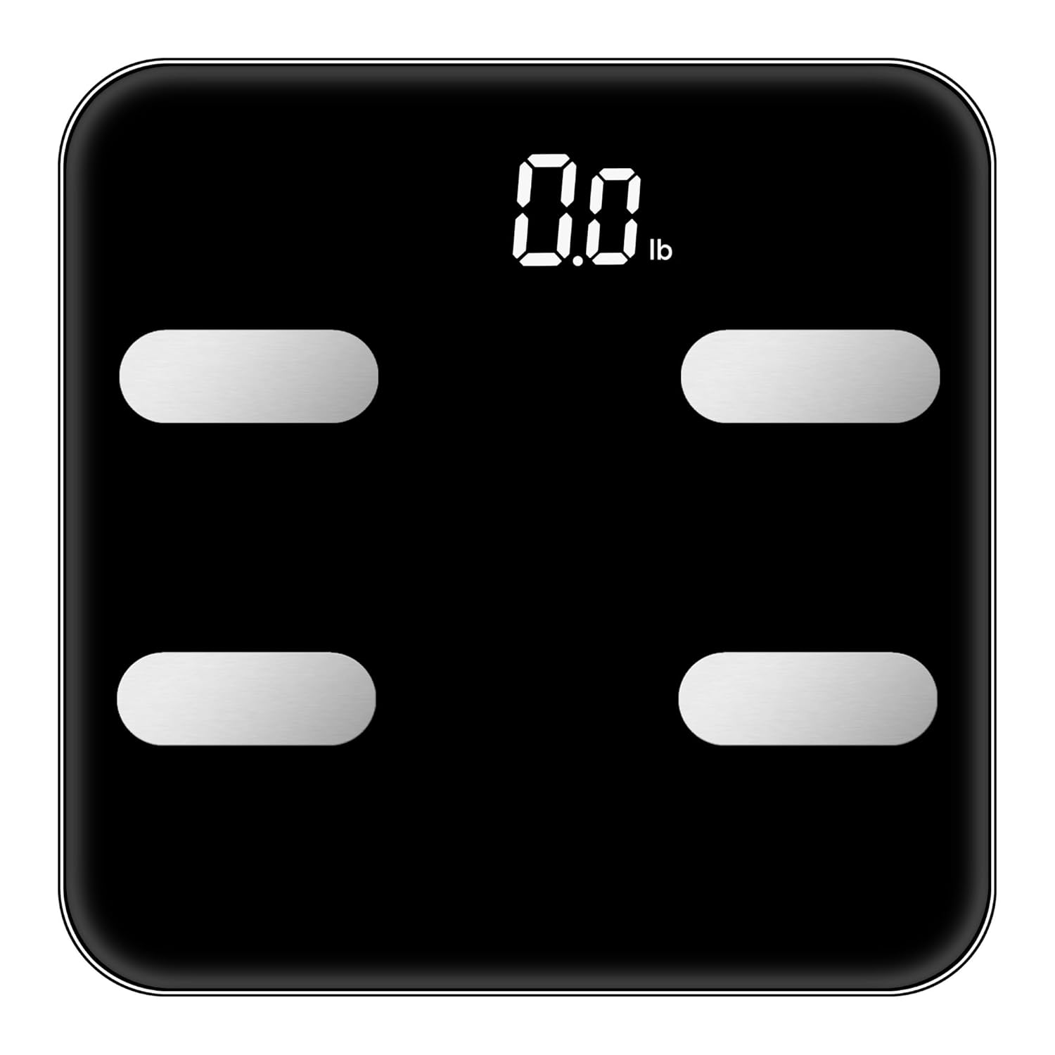 NextLevel Fit Báscula de baño inteligente para peso corporal y porcentaje de grasa, color negro