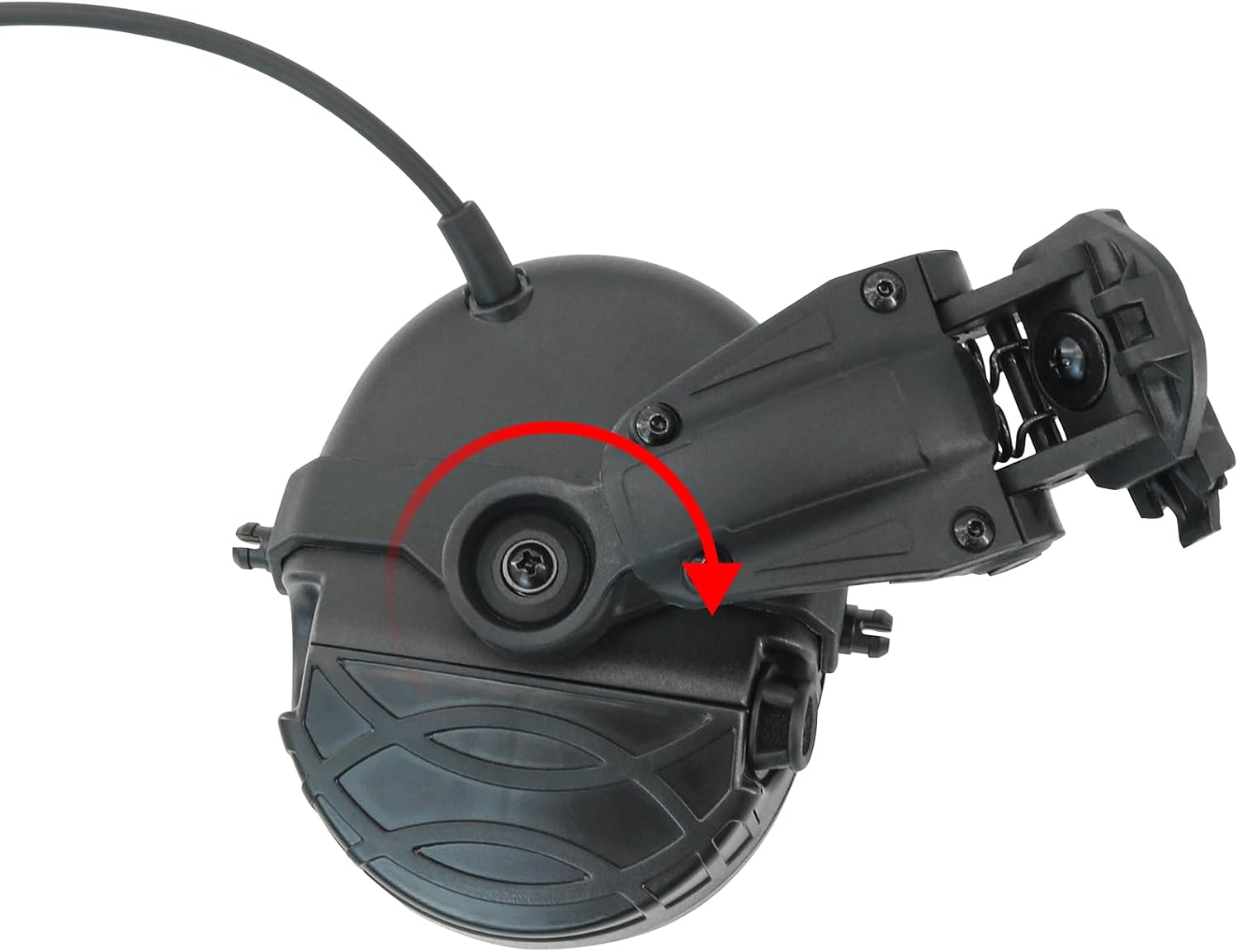 TACGZGJSM Auriculares electrónicos de protección de oído con cancelación de ruido para cascos de carril ARC, caza