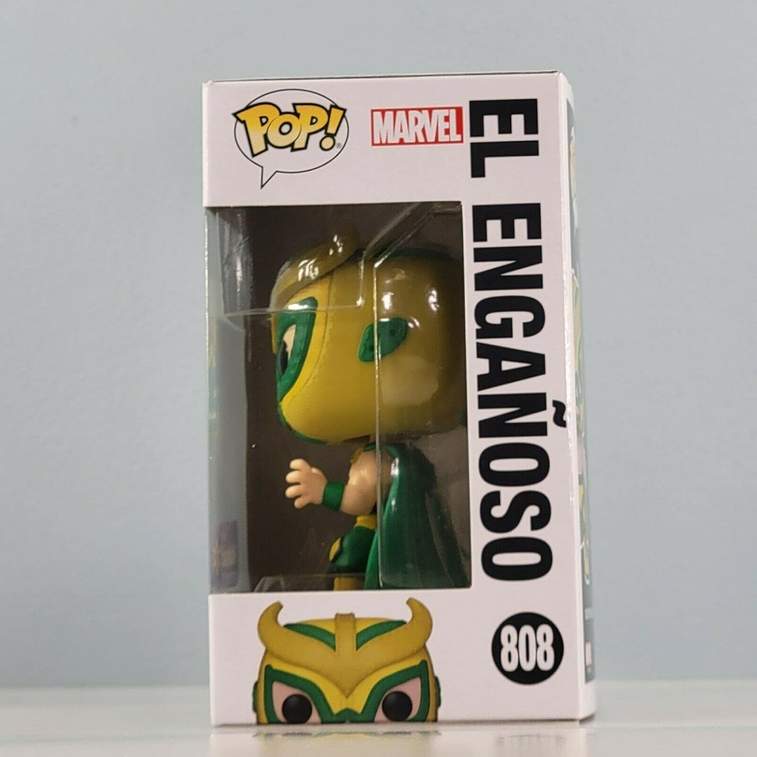 Lucha Libre Marvel Edition El Enganoso Pop! Figura coleccionable de vinilo con cabeza de bobble, exclusiva