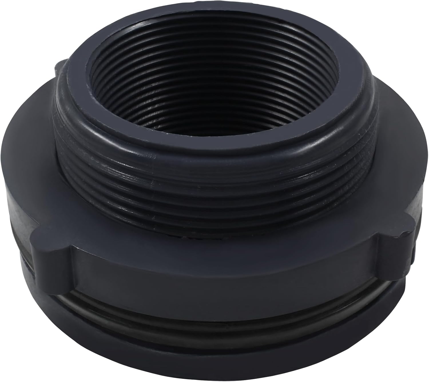 1 paquete de 2″ PVC mamparo de montaje para barriles de lluvia, acuarios – gris oscuro