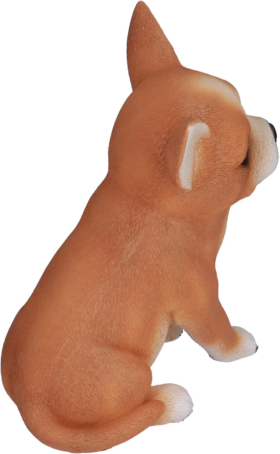 Estatuas de perro de jardín para decoración al aire libre, escultura de perro de resina con forma de animal, adornos de perro para patio, césped,