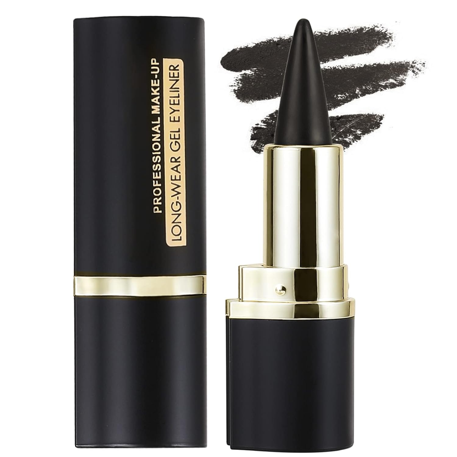 Boobeen Delineador de ojos Gel Maquillaje Negro Delineador de Ojos Pluma Mate Impermeable Lápiz Delineador de Ojos Secado Rápido Delineador de Ojos