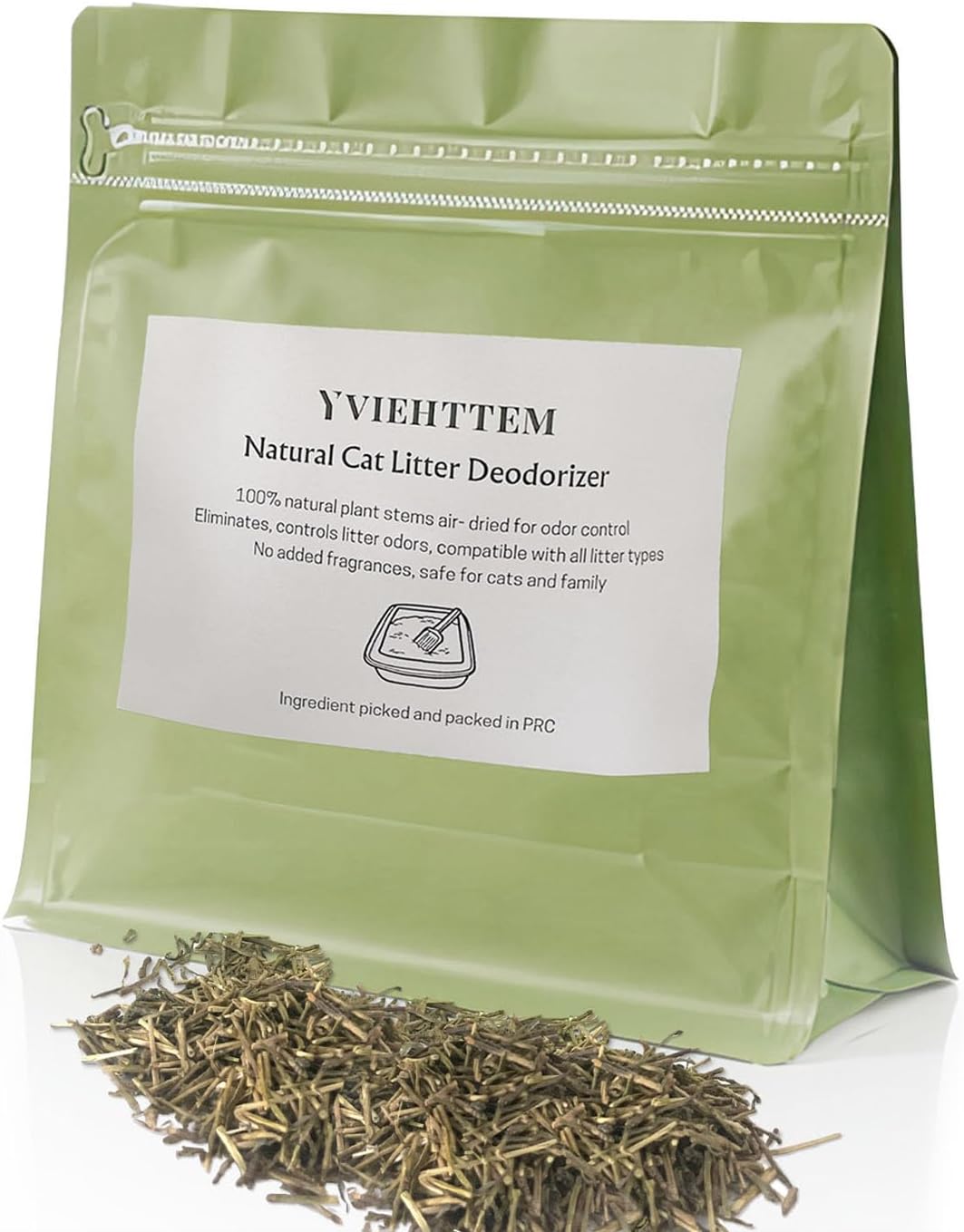 Desodorizador de arena para gatos, caja de arena para gatos, eliminador de orina de olores para mascotas para control de olores fuerte, removedor de