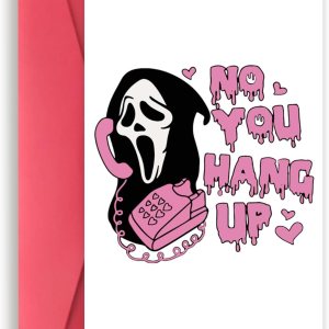 Tarjeta de cumpleaños de fantasma de Halloween de terror para él y ella, tarjeta de cumpleaños de asesino de películas de grito para hombres y Tarjeta de cumpleaños de fantasma de Halloween de terror para él y ella, tarjeta de cumpleaños de asesino de películas de grito para hombres y