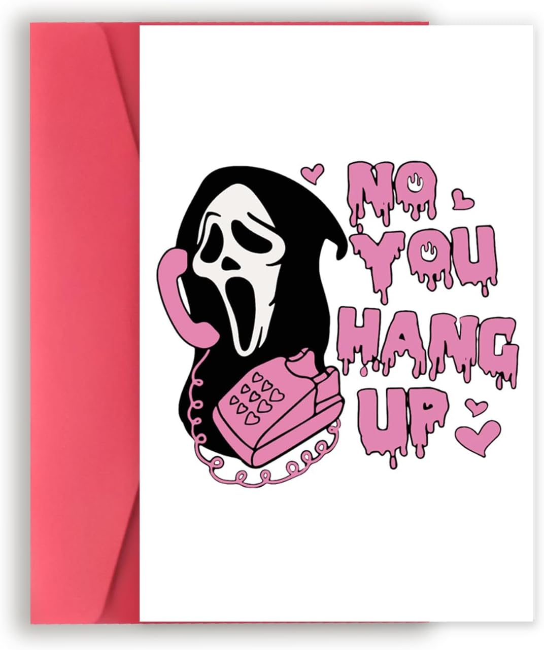 Tarjeta de cumpleaños de fantasma de Halloween de terror para él y ella, tarjeta de cumpleaños de asesino de películas de grito para hombres y