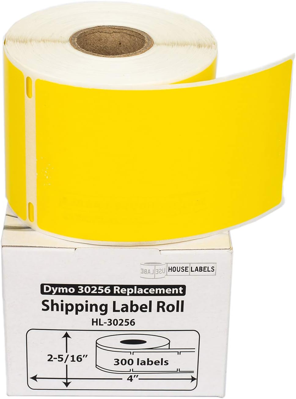 HOUSELABELS DYMO 30256 – Etiquetas de envío compatibles con impresoras Rollo, DYMO LW, 4 rollos300 etiquetas por rollo (2-516 x 4 pulgadas)