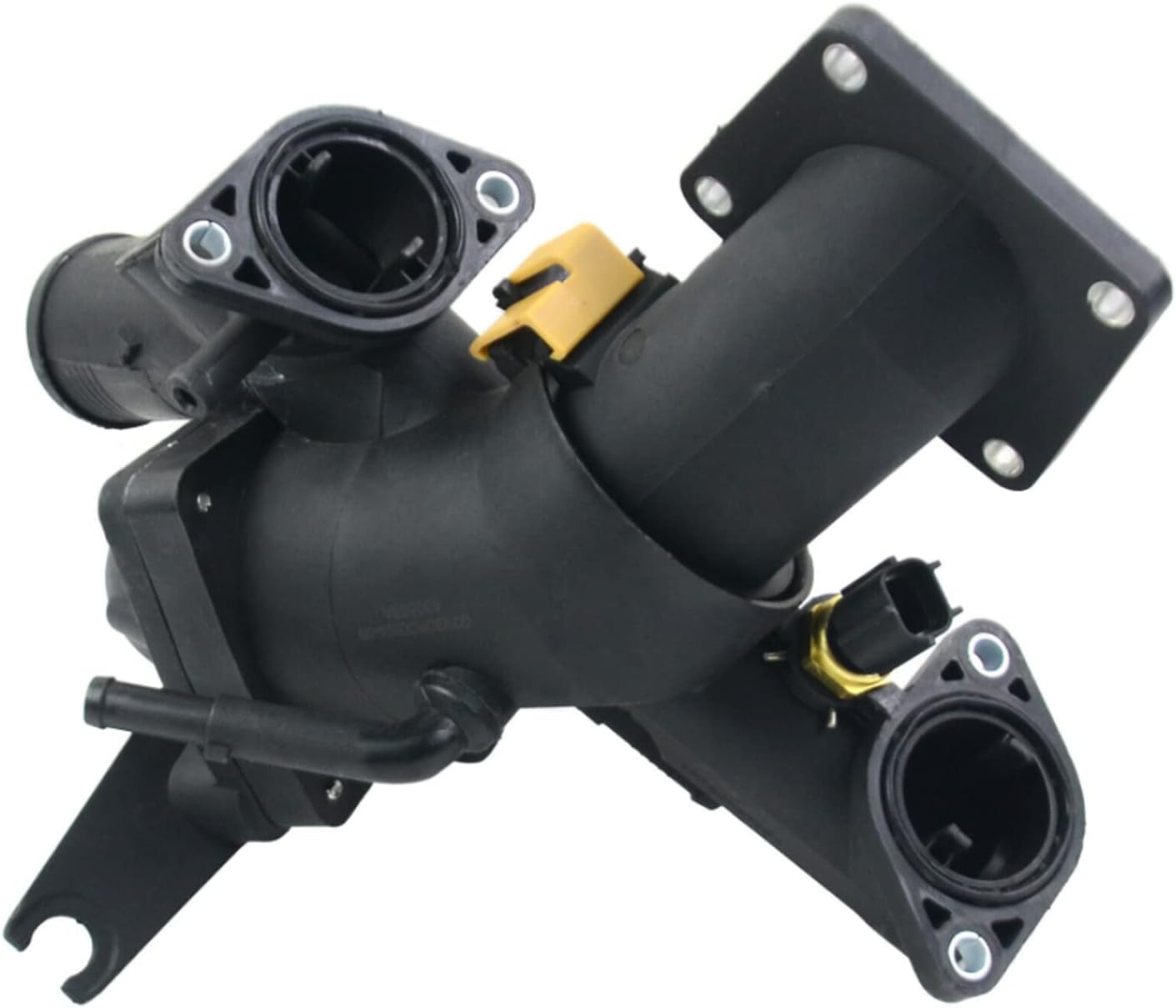 Conjunto de carcasa de termostato de refrigerante de motor compatible con Jaguar 4.2L 5.0L V8 Gas S-Type XF XJ8 XJR XK XK8 XKR Base OE# AJ811793