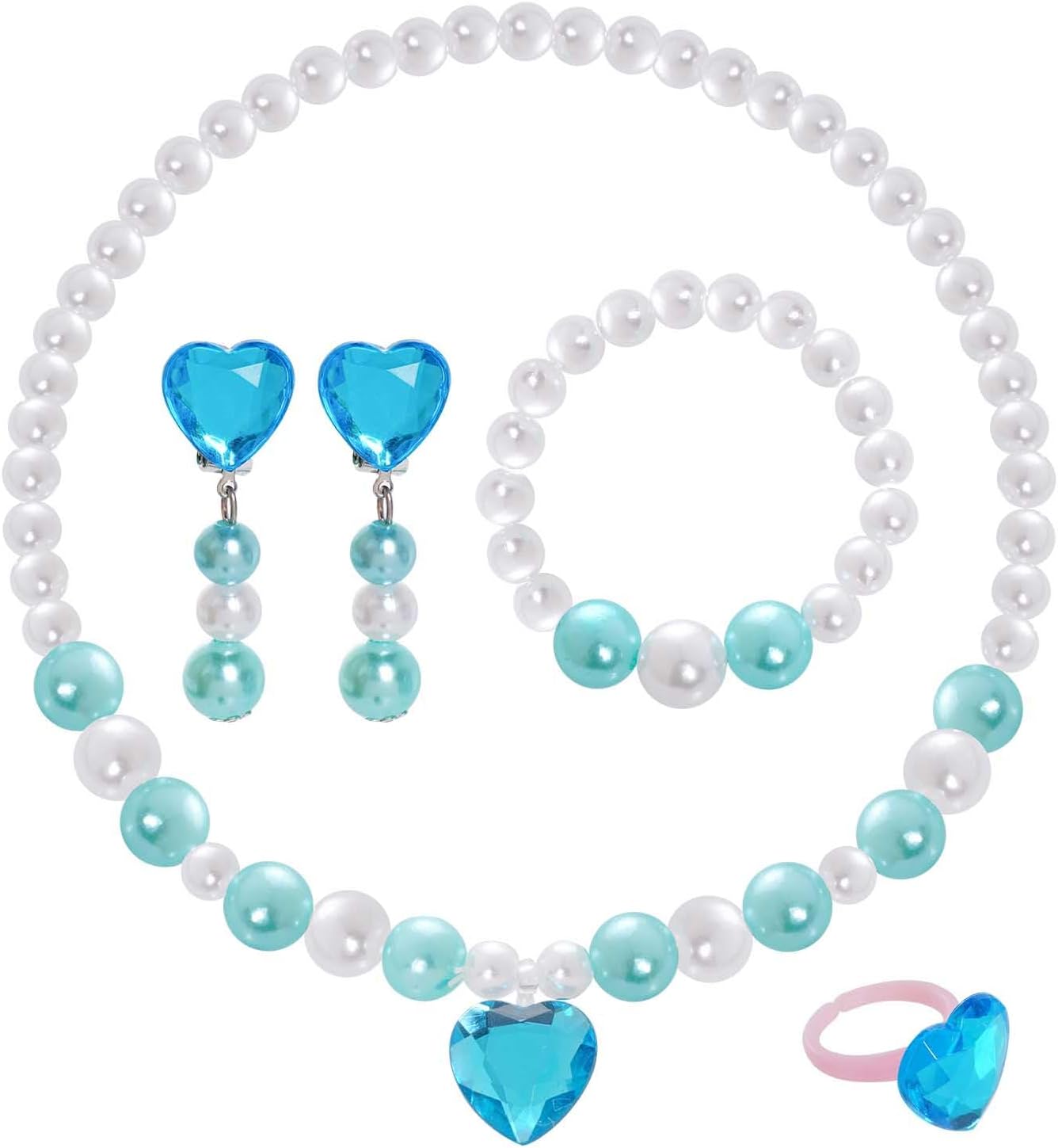 Jmkcoz Disfraz de princesa, collar, accesorios de disfraces, fiesta de Halloween, cosplay, regalos de Navidad, Plástico, Mancha, Sin piedra preciosa