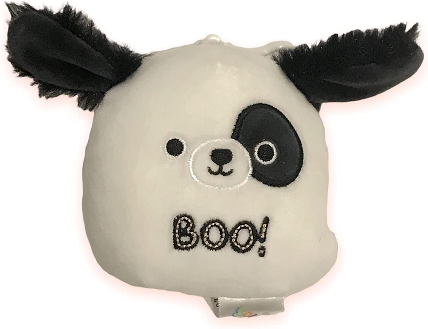 Squishmallow Peluche Kellytoy oficial de Halloween 2022 Squad Squishy Animal de peluche (Beau el perro Boo, clip de 3.5 pulgadas)
