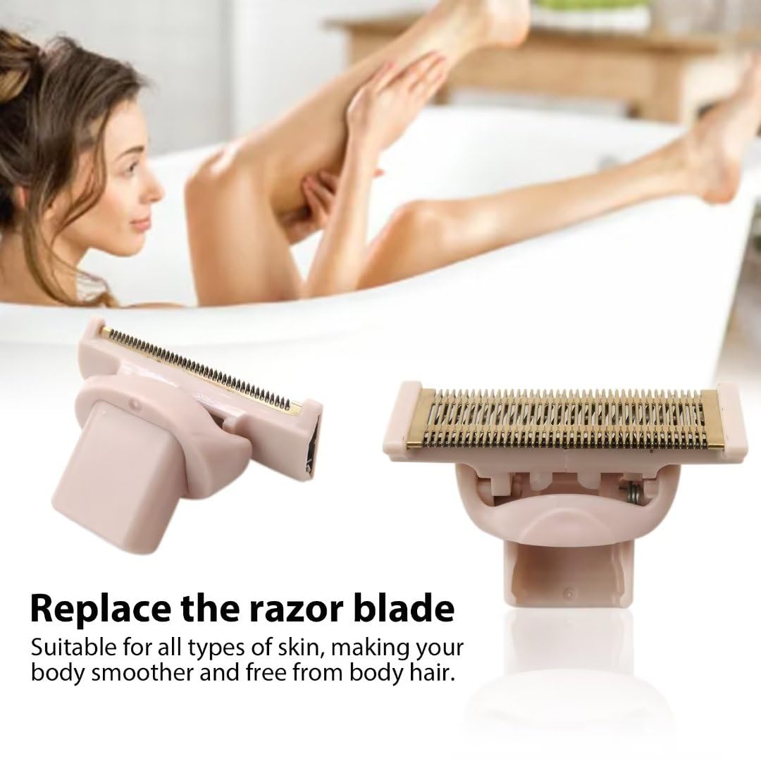 2 cabezales de repuesto para removedor de pelo, compatibles con afeitadora Finishing Touch para mujeres, cabezales de repuesto de maquinilla de