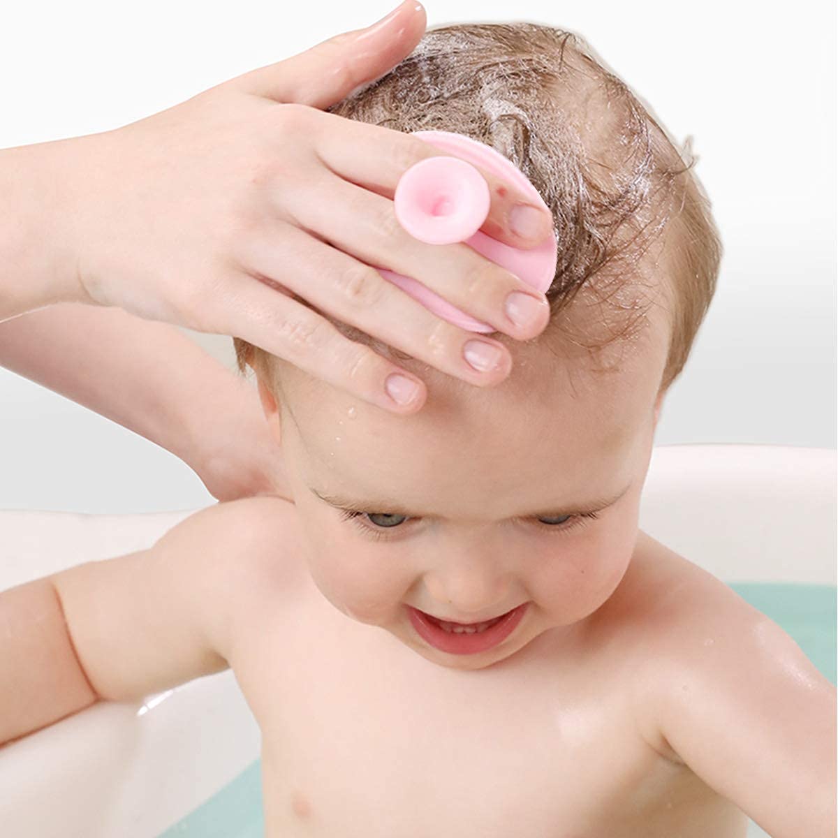 Esponjas de baño de bebé para recién nacidos, cepillo para cuna de bebé, peine para cuna para bebés (paquete de 6) (color mixto A)