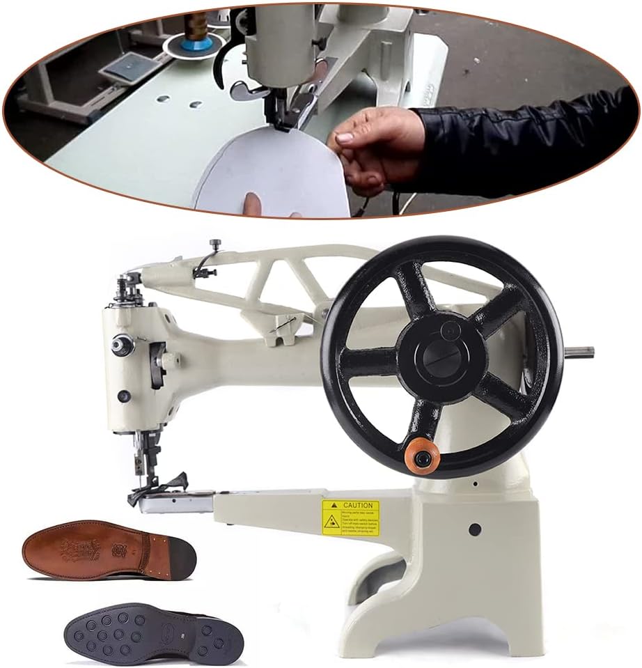 Máquina de coser para zapatos de cuero, máquina de coser manual de bricolaje, máquina de coser comercial de cuero resistente, máquina de coser de