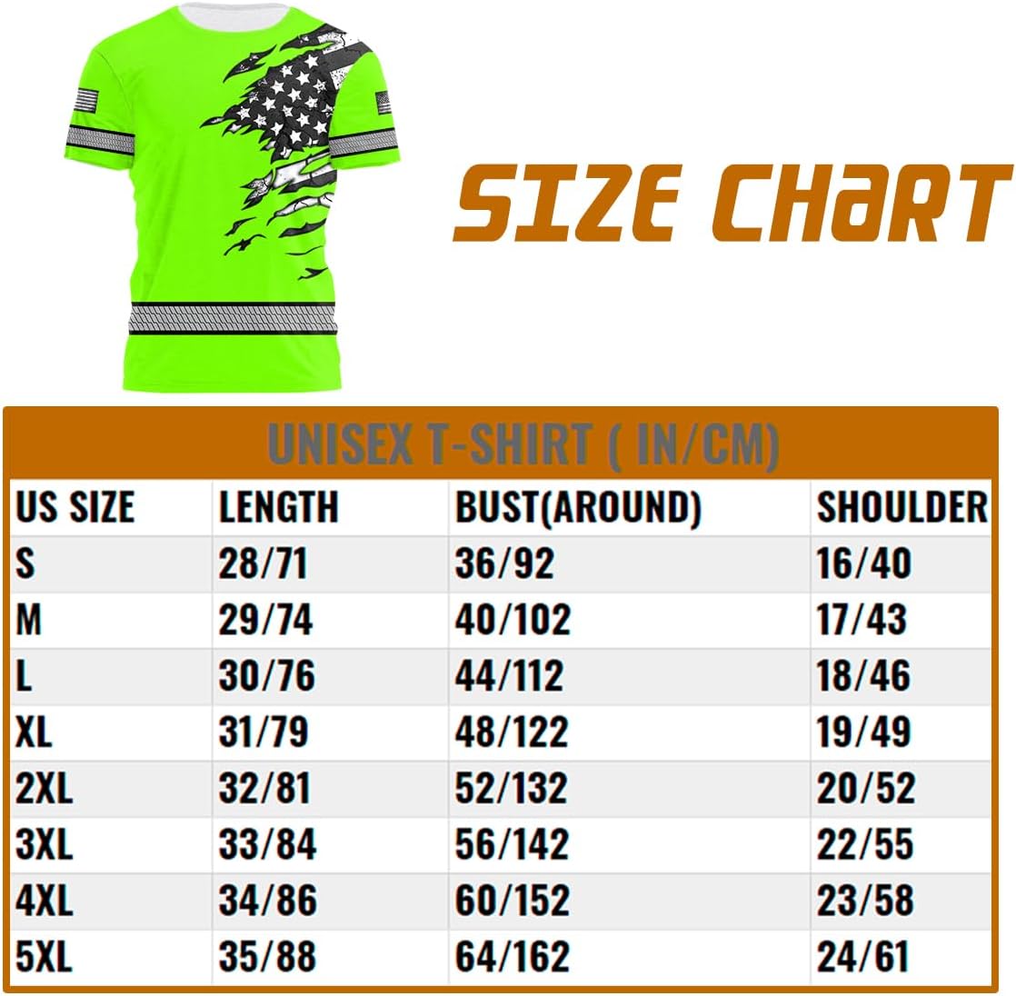 HiVis Custom Camisa de alta visibilidad de calavera con bandera de Estados Unidos para hombres, camisas de seguridad con nombre personalizado, ropa