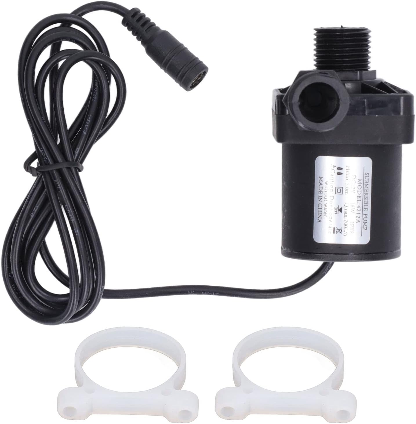 Mini bomba sumergible 18W fuente bomba de agua con 16.4 ft de elevación alta para acuario estanque de pecera