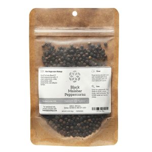 Savory Spice Black Malabar Peppercorns, granos de pimienta Malabar enteros para repuestos de molinillo  Pimienta negra audaz de la costa de Malabar Savory Spice Black Malabar Peppercorns, granos de pimienta Malabar enteros para repuestos de molinillo  Pimienta negra audaz de la costa de Malabar