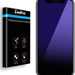 Protector de pantalla de vidrio templado antiluz azul para iPhone 14 Pro Max ZenHoo Protector de pantalla de vidrio templado antiluz azul para iPhone 14 Pro Max ZenHoo