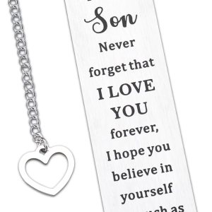 Regalos para mi hijo, marcapáginas inspirador para hijo de mamá, papá, dulce 16, 18, 21, cumpleaños, Navidad, San Valentín, graduación, día de boda, Regalos para mi hijo, marcapáginas inspirador para hijo de mamá, papá, dulce 16, 18, 21, cumpleaños, Navidad, San Valentín, graduación, día de boda,