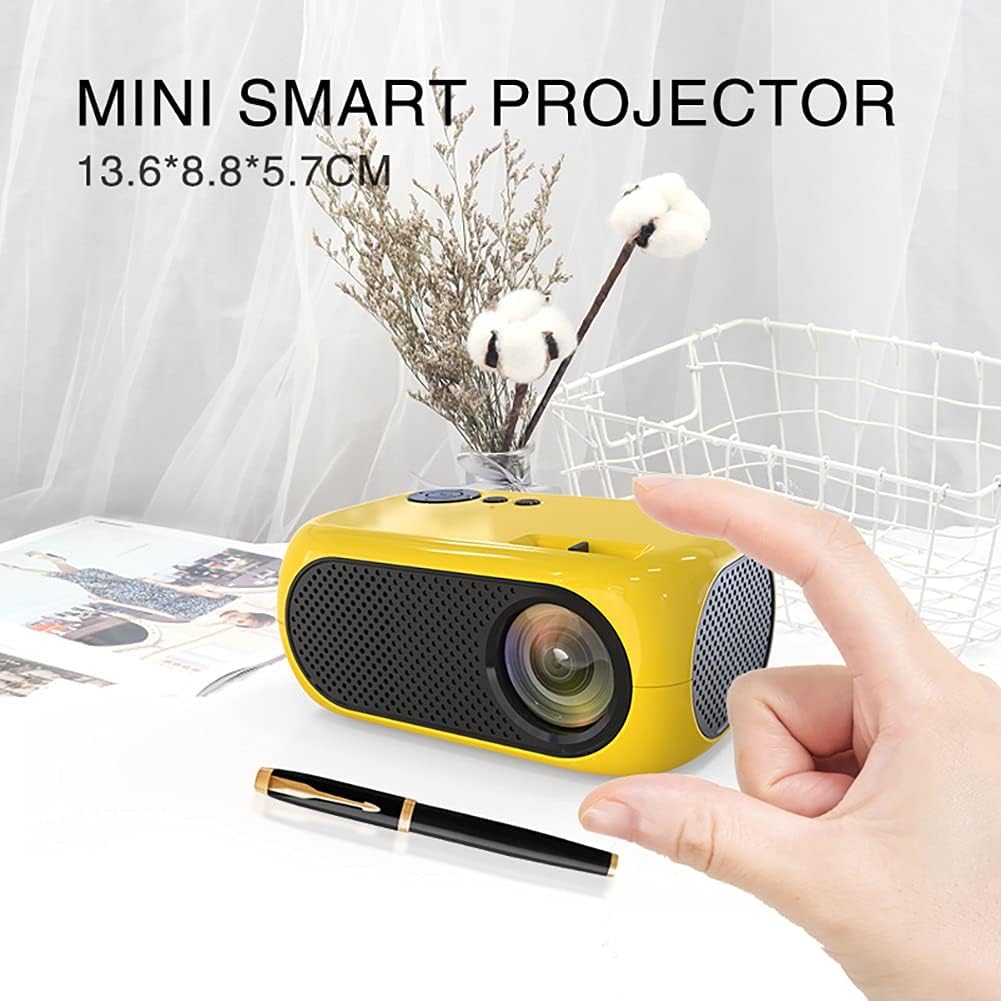 Mini proyector, proyector portátil para dibujos animados, proyector de películas, regalo para niños, proyector de video LED Pico para cine en casa,