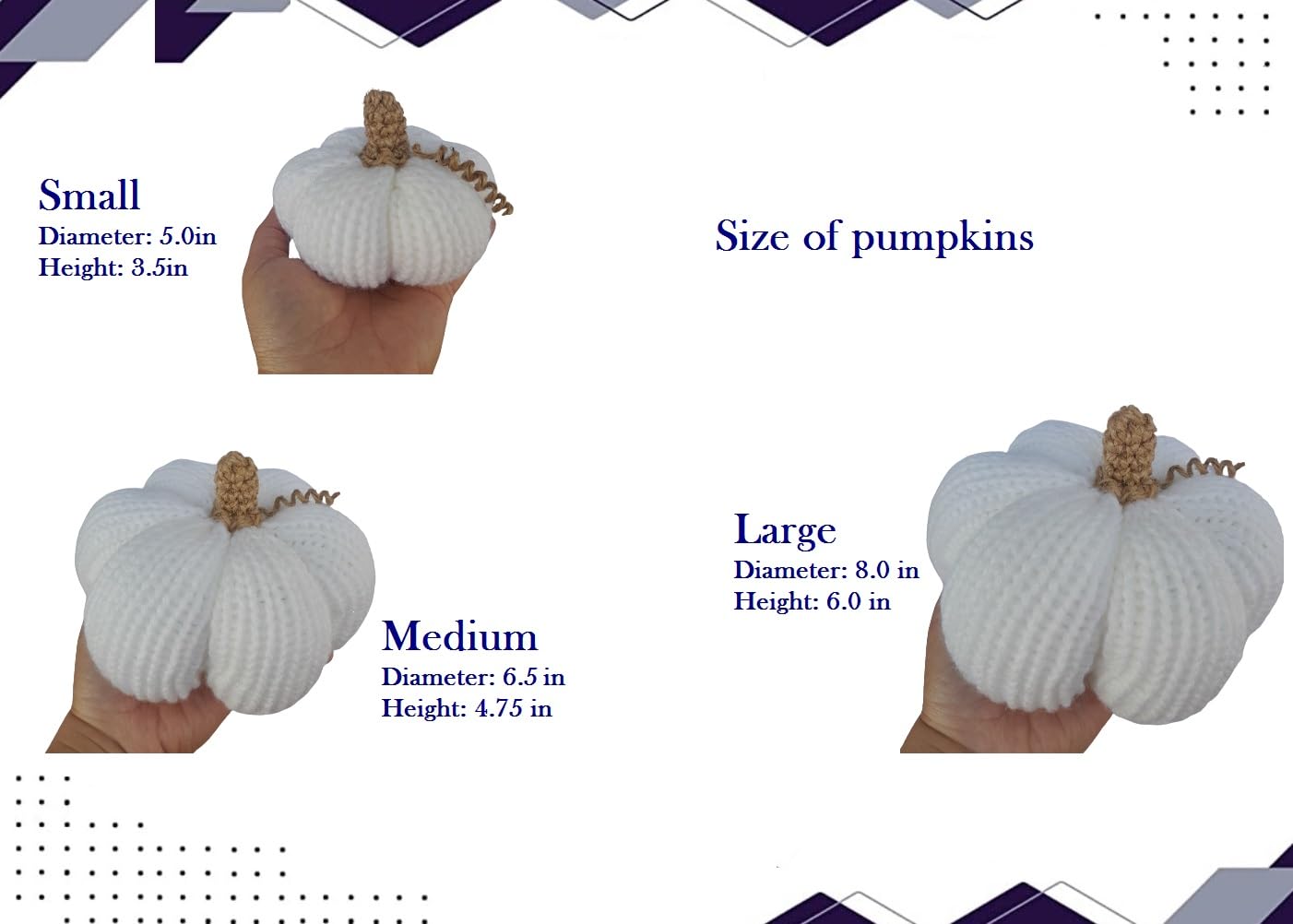 Knit Pumpkin for Autumn Fall Decor Halloween Thanksgiving Harvest. Style rustic Farmhouse, Cottage, 100% Handmade in USA (Camel)