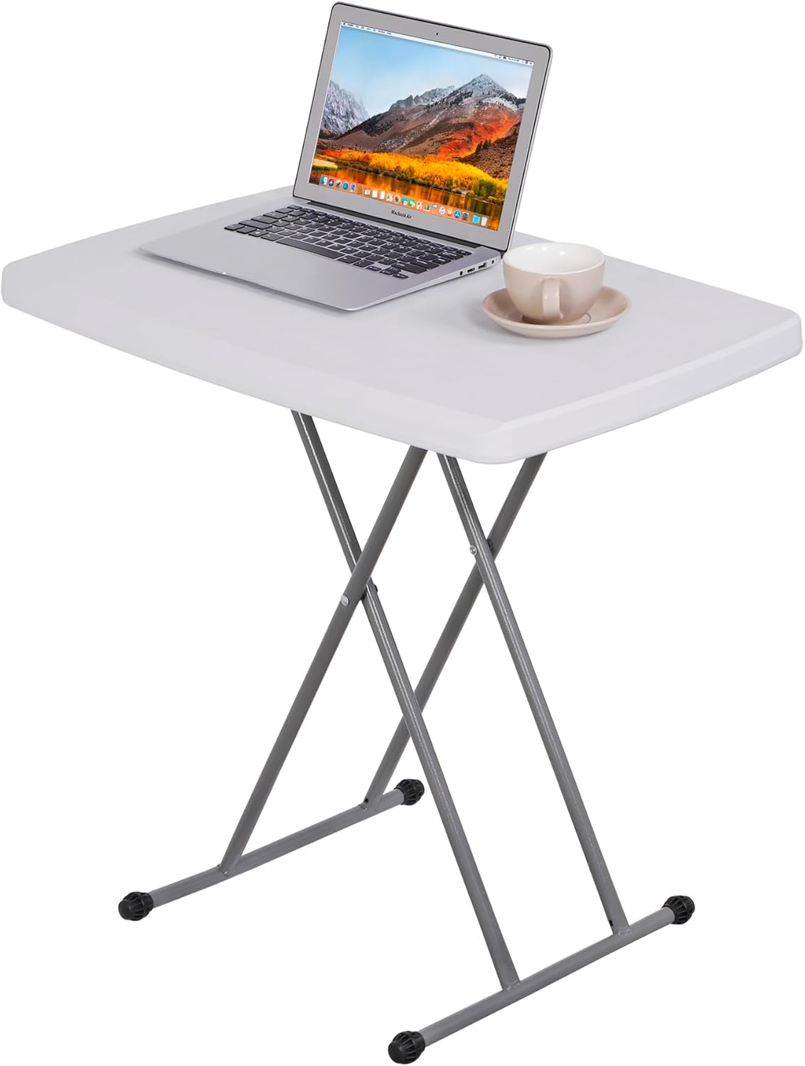 F2C Mesa plegable de 30 pulgadas, mesa personal multifuncional, altura portátil y ajustable para bandejas de TV, laptop, costura, ideal para