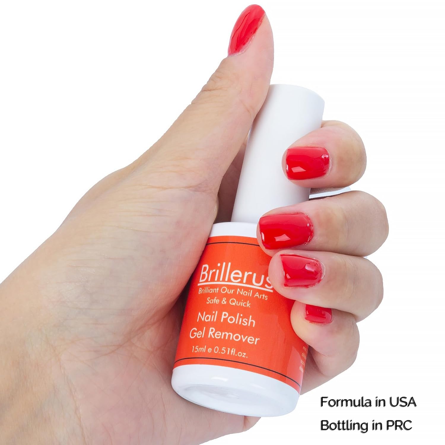 Brillerus Removedor de esmalte de uñas de gel rápido, gel mágico, fácil y rápido de eliminación de gel de burbujas de 2 a 5 minutos, sin daño, sin