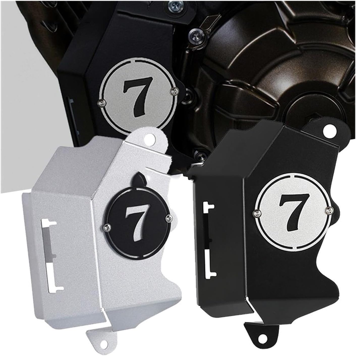 NETFEN Cubierta de depósito de refrigerante para motocicleta Yamaha y HA MT-07 Tracer 2016 2017 2018 2019 2020 2021 Fluid Tank Guard MT 07 Tracer