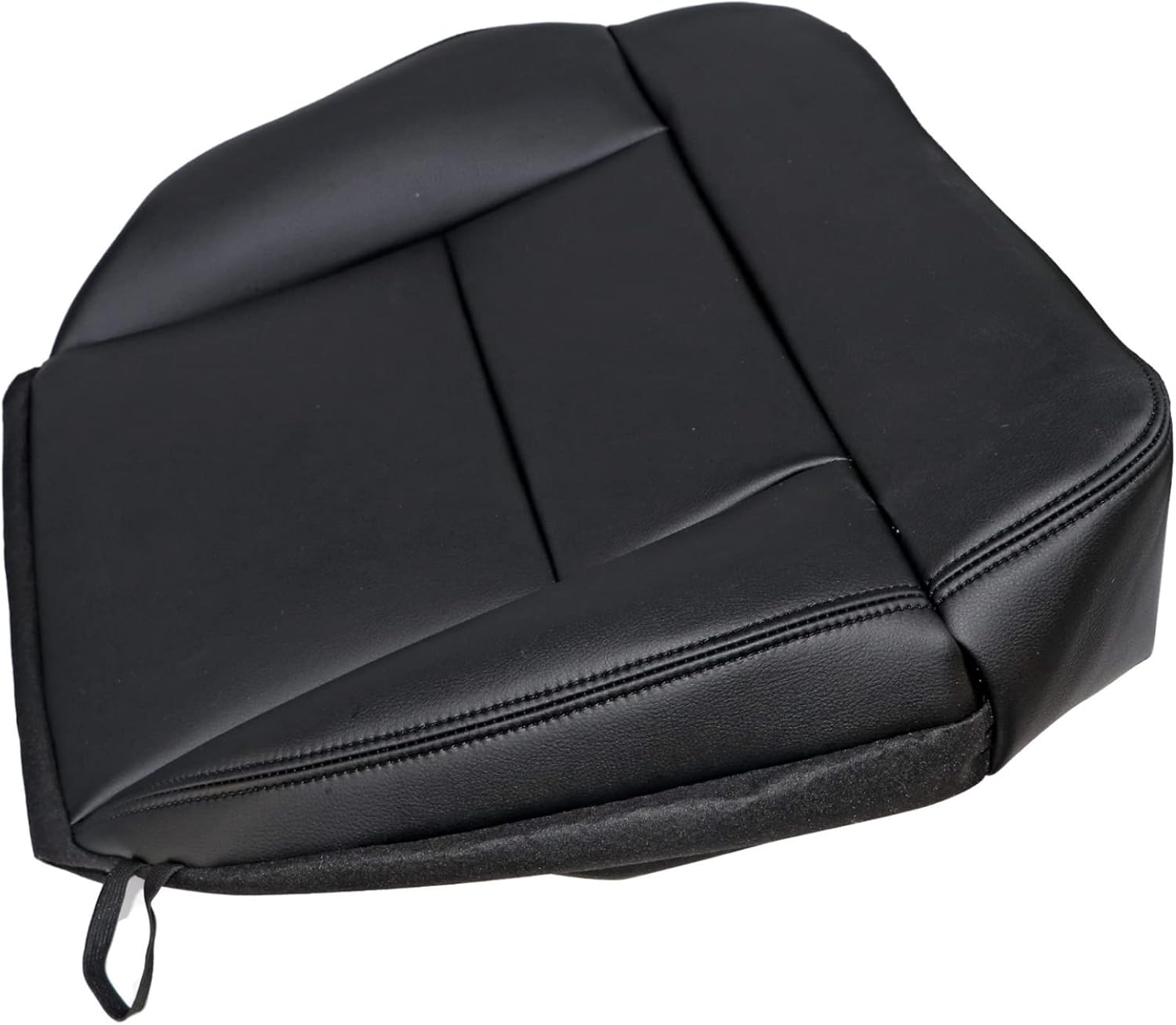 Cubierta de repuesto de cuero negro para parte inferior del lado del conductor y parte superior inclinada trasera compatible con Ford F150 Lariat