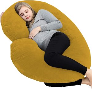 Almohadas de embarazo de 57 pulgadas, almohada de cuerpo completo en forma de C, funda de algodón egipcio dorado, almohadas de embarazo para dormir, Almohadas de embarazo de 57 pulgadas, almohada de cuerpo completo en forma de C, funda de algodón egipcio dorado, almohadas de embarazo para dormir,