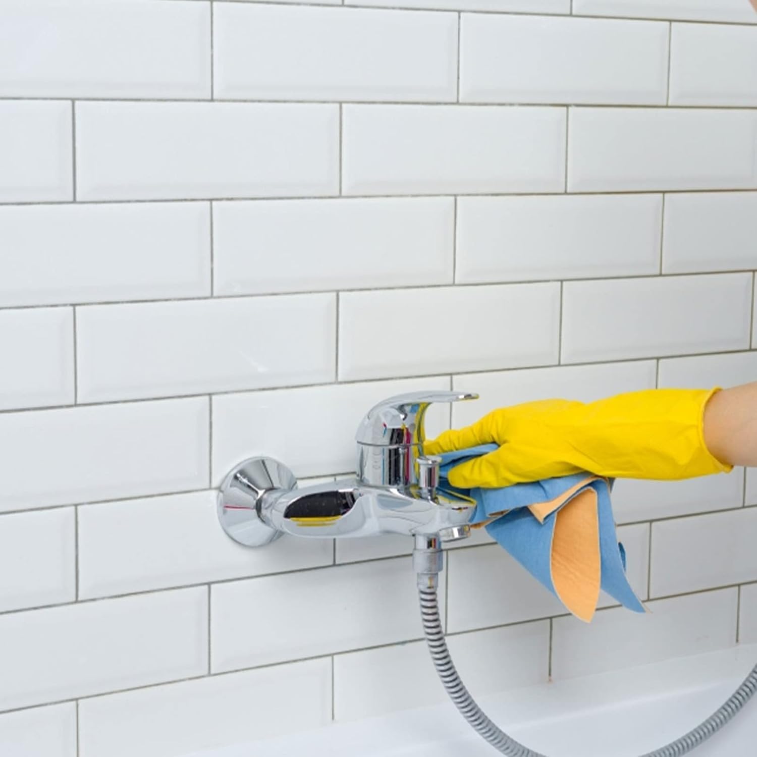 DOITOOL 5 piezas de manija de palanca de metal de repuesto para grifo de ducha de agua caliente y fría para baño, bañera, grifo de lavabo, grifo de