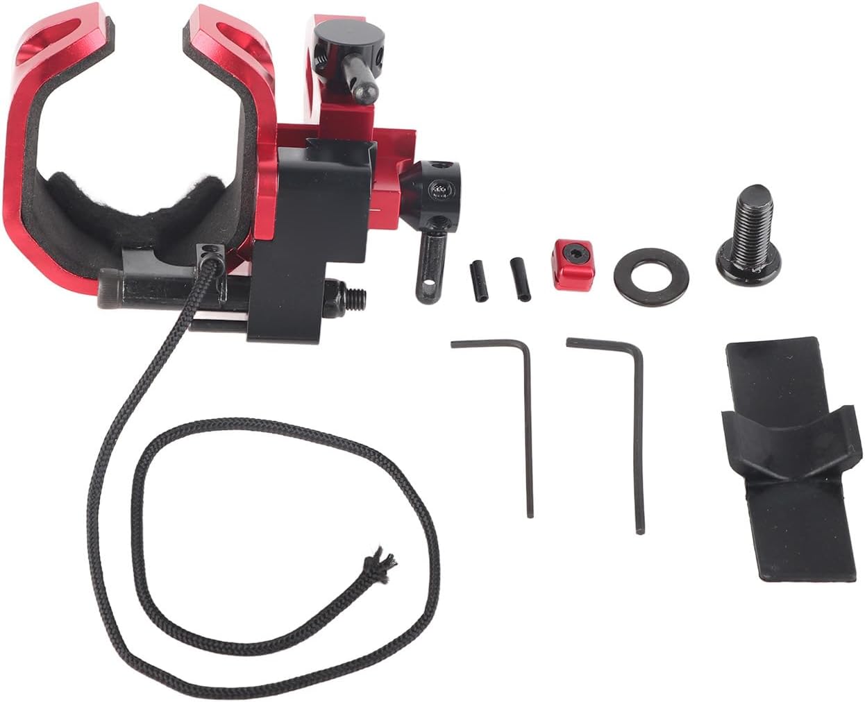 Smackdown Lockup Click Flecha Rest, Smackdown Click Rest Ajuste de 4 vías para campo de tiro con arco (rojo)