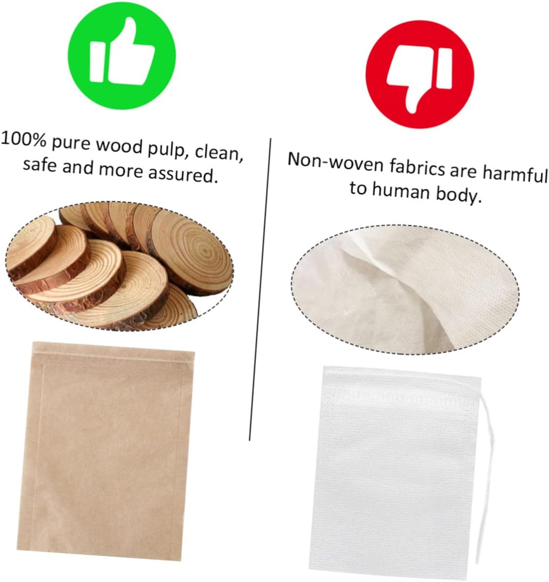 Tofficu Filtros 300pcs Desechables Café Té Colador Hojas Sueltas Bolsas de Té Sopa Infusor de Té Desechable Bolsa de Té Bolsa de Embalaje Desechable