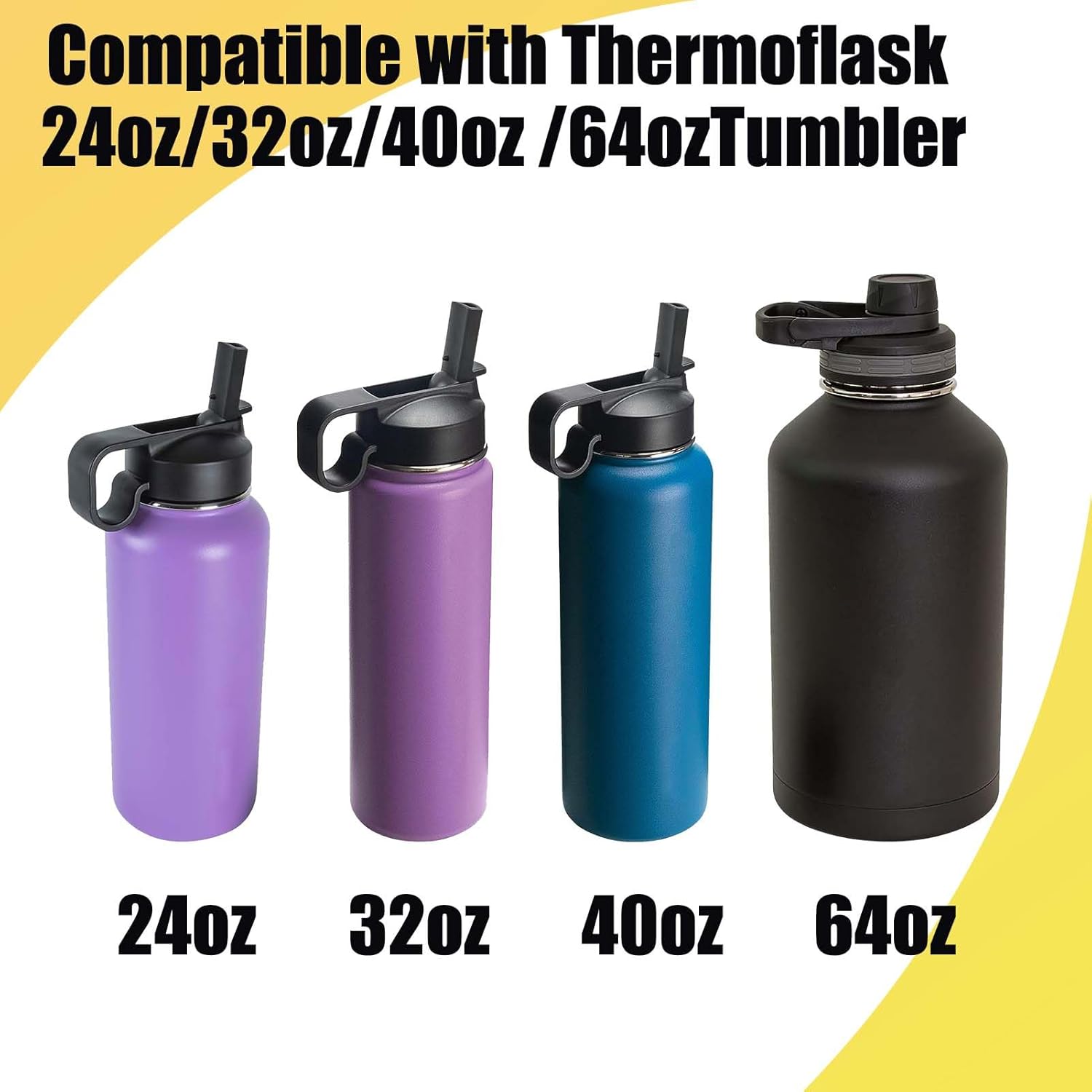 Palksky Repuesto de junta de botella de agua de silicona para Thermoflask 24oz32oz40oz64oz