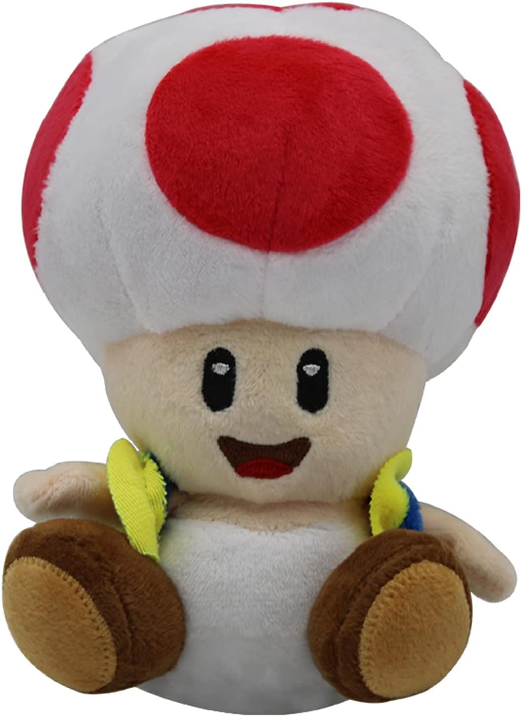 Mushroom Red Toad Plush Sitting Position, Cuddly Cartoon Game Stuffed Toy Doll 7″
