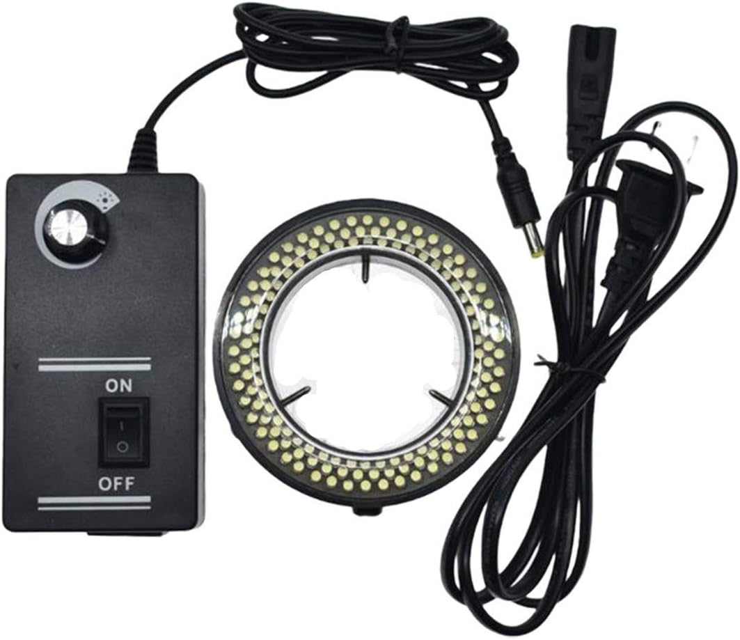 Accesorios de microscopio digital 60 LED Anillo ajustable Luz Iluminador Lámpara para Microscopio de Zoom Estéreo Microscopio Accesorios
