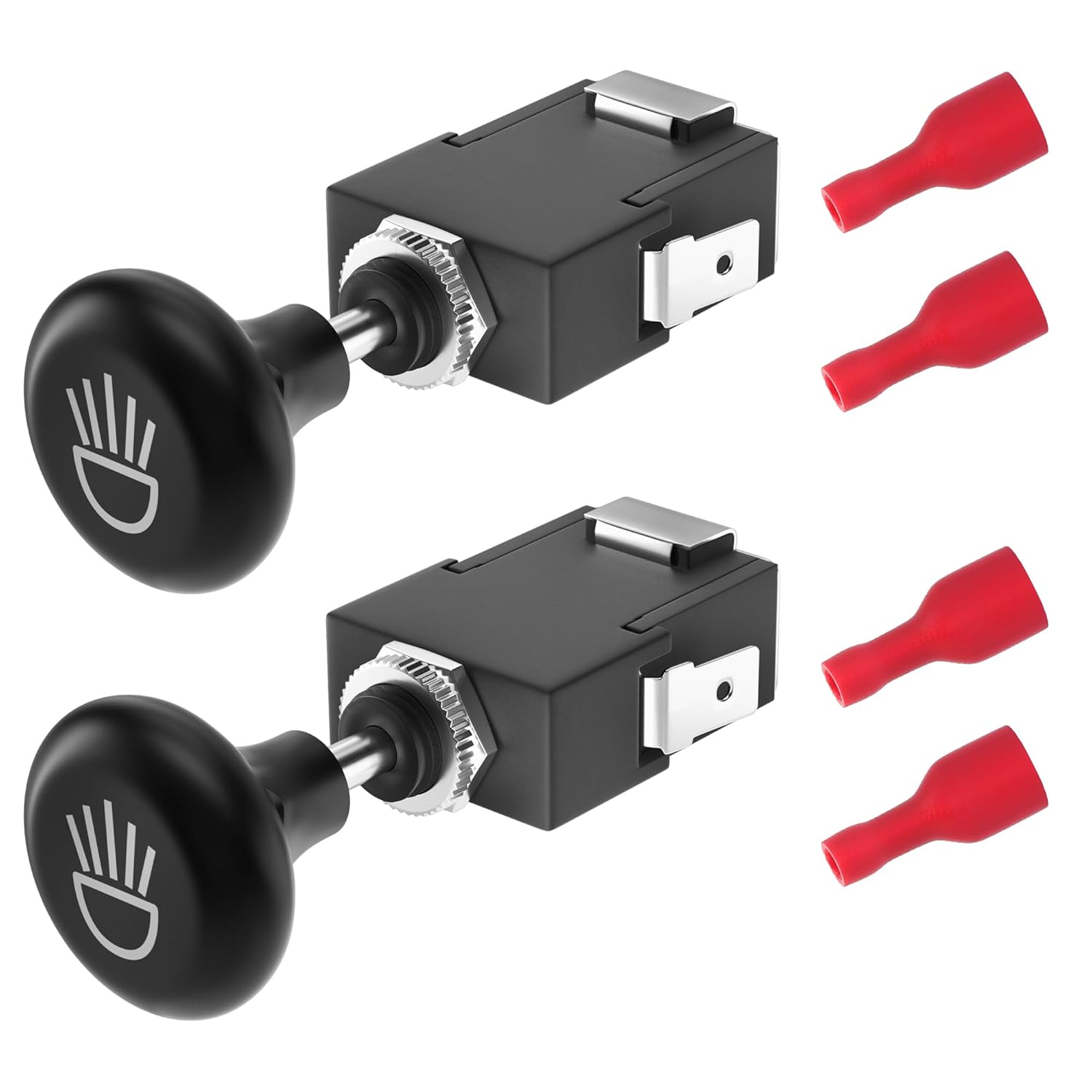 10L0L Interruptor de empuje para faros delanteros de carrito de golf, interruptor de luz para EZGO Club Car Yamaha