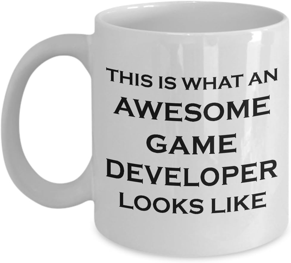 Taza para desarrollador de juegos  Este es un aspecto impresionante  diseño de videojuegos, taza de café, regalos de recompensa, divertido, bonito,