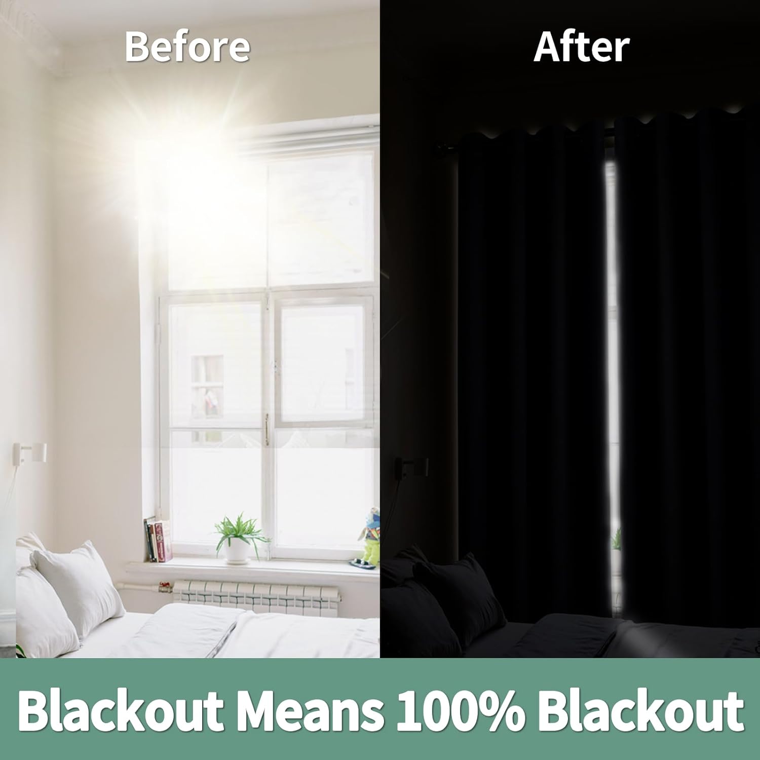 QUEMAS Cortinas opacas beige de 84 pulgadas de largo, juego de 2 paneles para sala de estar, aislamiento térmico, 100% bloqueo de luz, cortinas de