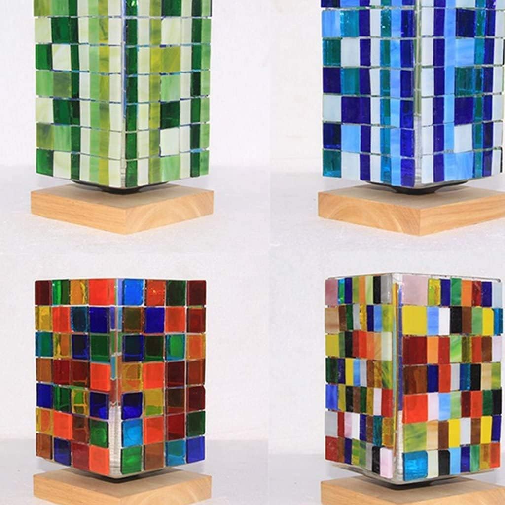 Tira de vidrieras de 0.3 x 0.8 in, piezas de mosaico de vidrio transparente, azulejos de mosaico, pasatiempos, manualidades, material de 7.05 oz